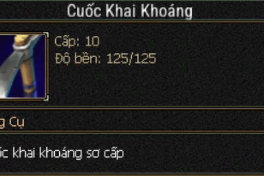 Nghề: Khai Khoáng