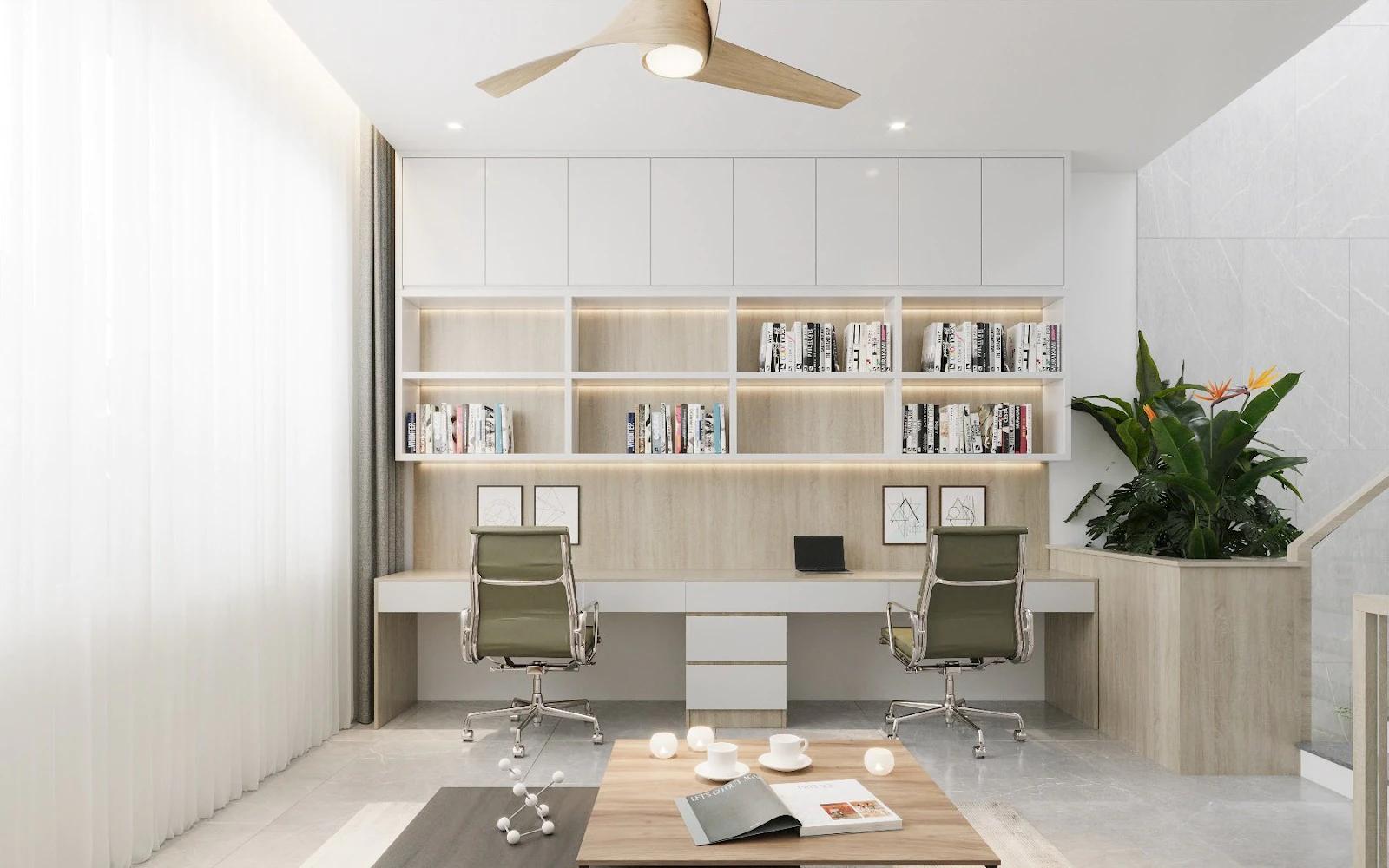 Tổng hợp thi công trọn gói phòng làm việc